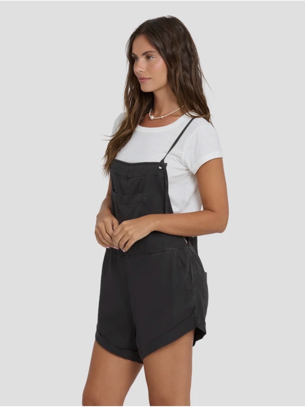 Billabong Faded Black wild pursuit Overall romper size medium - Picture 3 of 7